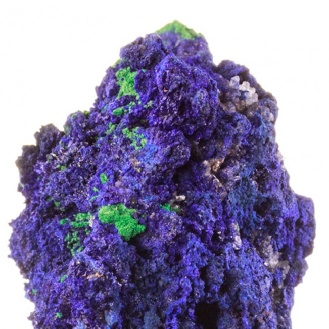 2.7" UltramarineBlue AZURITE Crystals w/Green Malachite Mecissi Morocco for sale