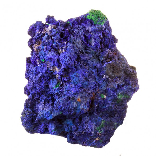 2.7" UltramarineBlue AZURITE Crystals w/Green Malachite Mecissi Morocco for sale