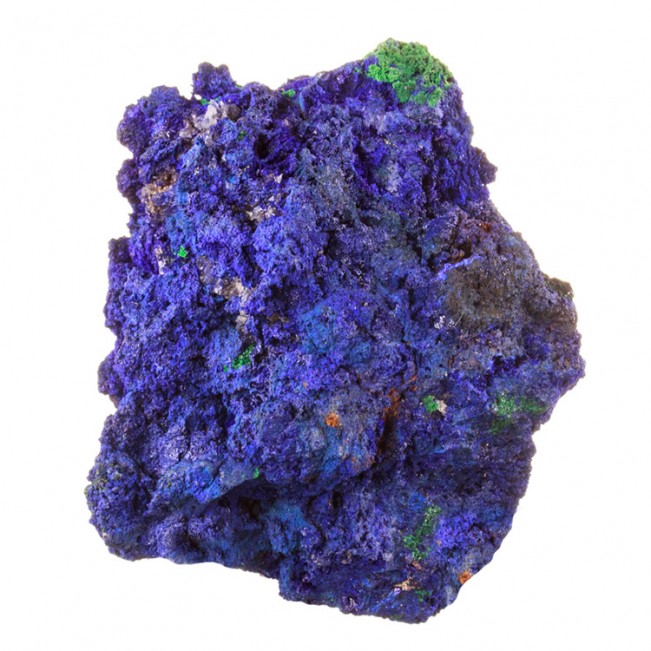 2.7" UltramarineBlue AZURITE Crystals w/Green Malachite Mecissi Morocco for sale