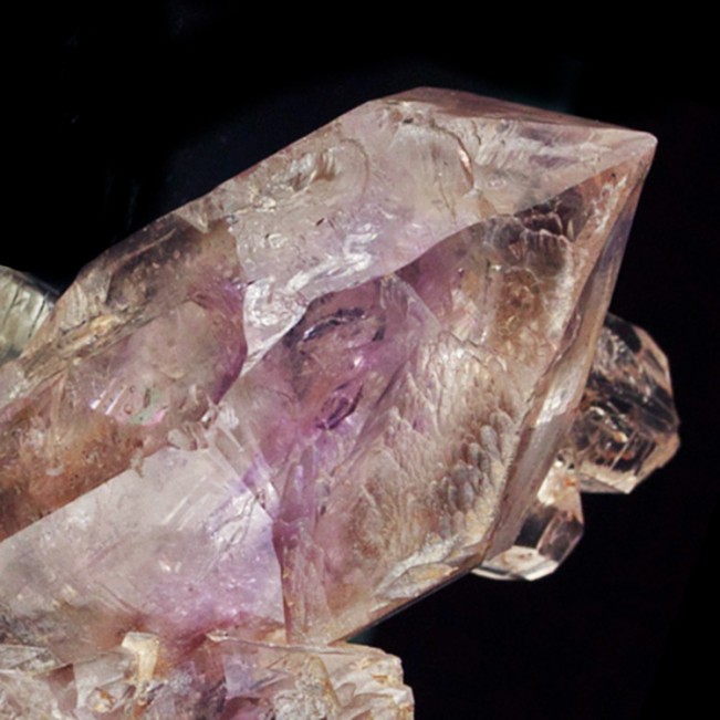 3.2" Sharp PHANTOM AMETHYST Purple + Clear Crystals Brandberg Namibia for sale