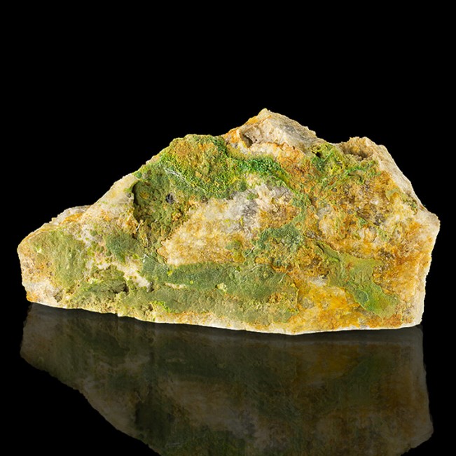 5.7" Vivid Green PYROMORPHITE Crystals on Matrix 1999 Find Loudville MA for sale