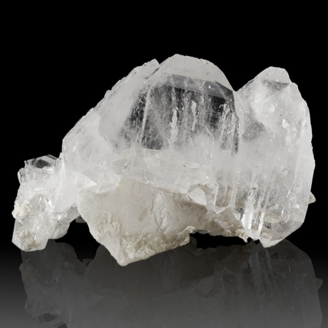 4.7" FADEN QUARTZ Crystals w/Middle Line of White Air Bubbles Pakistan for sale