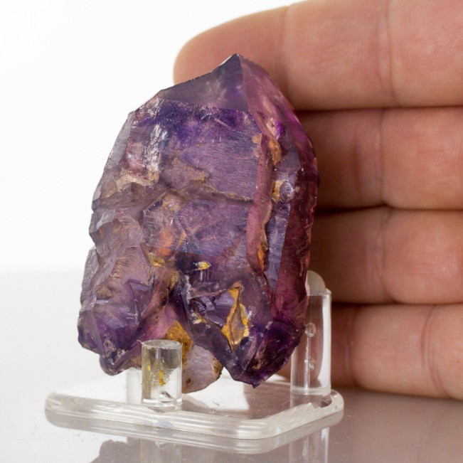 2.6" ELESTIAL AMETHYST DblTerminated Crystal Rich Royal Purple Zimbabwe for sale