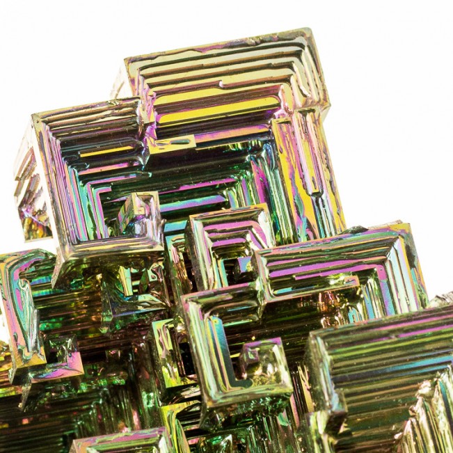 2.7" Rainbow Colorful BISMUTH Crystal Green Gold Magenta Blue Germany for sale